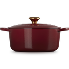 Cast Iron Signature Round CasseroleGarnet image number 3